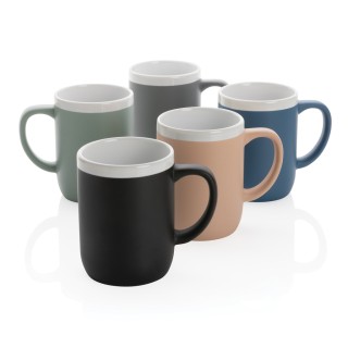 Taza con borde blanco personalizada